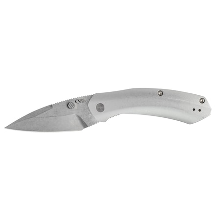 Case Cutlery Knife, Case Silver Anodized Aluminum Westline S35VN Blade 36553
